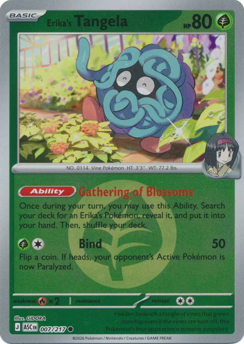 Ascended Heroes - 007/217 - Erika's Tangela - Energy Reverse Holo