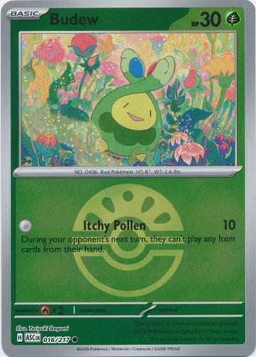 Ascended Heroes - 016/217 - Budew - Ball Reverse Holo
