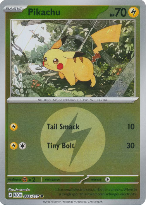 Ascended Heroes - 055/217 - Pikachu - Energy Reverse Holo