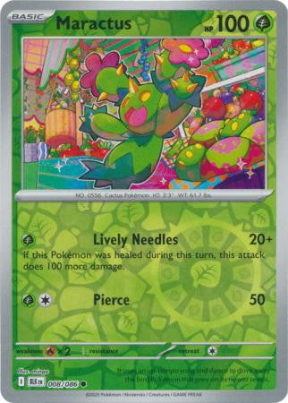 Black Bolt - 008/086 - Maractus - Reverse Holo
