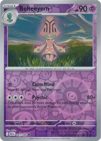 Black Bolt - 041/086 - Beheeyem - Reverse Holo