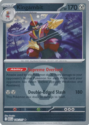 Ascended Heroes - 148/217 - Kingambit - Energy Reverse Holo