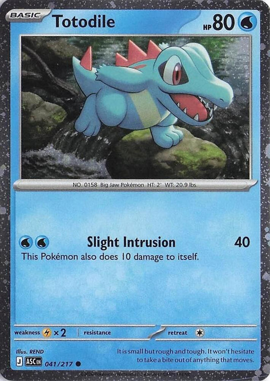 ASC - 041/217 - Totodile - Cosmos Holo