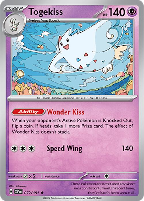 SSP - 072/191 - Togekiss - Cosmos Holo