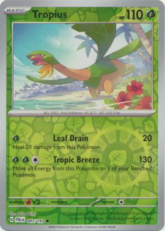 Paldea Evolved - 007/193 - Tropius - Reverse Holo