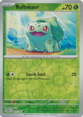 151 - 001/165 - Bulbasaur - Reverse Holo