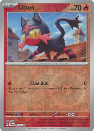 Temporal Forces - 032/162 - Litten - Reverse Holo
