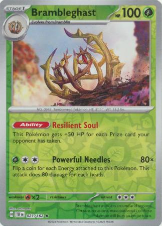 Temporal Forces - 021/162 - Brambleghast - Reverse Holo