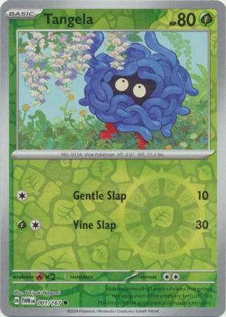 Twilight Masquerade - 001/167 - Tangela - Reverse Holo