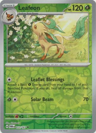 Twilight Masquerade - 011/167 - Leafeon - Reverse Holo