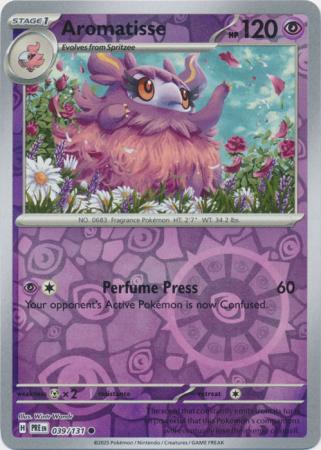 Prismatic Evolutions - 039/131 - Aromatisse - Reverse Holo