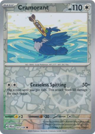 Journey Together - 137/159 - Cramorant - Reverse Holo