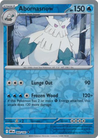 Destined Rivals - 060/182 - Abomasnow - Reverse Holo