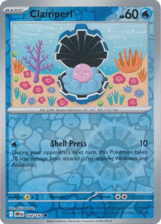 Destined Rivals - 054/182 - Clamperl - Reverse Holo