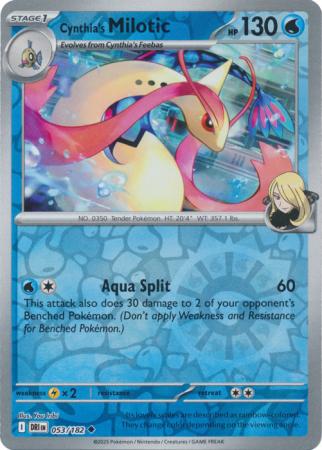 Destined Rivals - 053/182 - Cynthia's Milotic - Reverse Holo