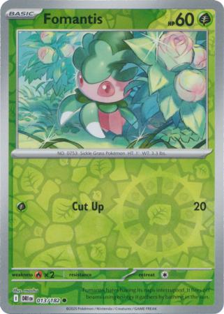 Destined Rivals - 013/182 - Fomantis - Reverse Holo