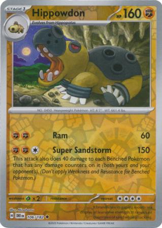 Destined Rivals - 106/182 - Hippowdon - Reverse Holo