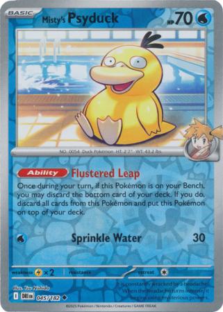 Destined Rivals - 045/182 - Misty's Psyduck - Reverse Holo