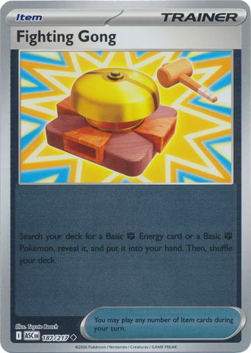 Ascended Heroes - 187/217 - Fighting Gong - Reverse Holo