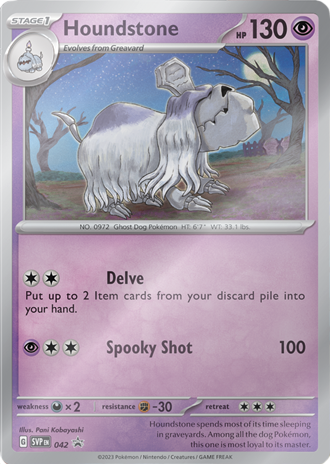 Black Star Promos - SVP042 - Houndstone - Holo