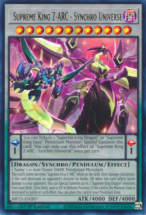 MP25-EN207 - Supreme King Z-ARC - Synchro Universe