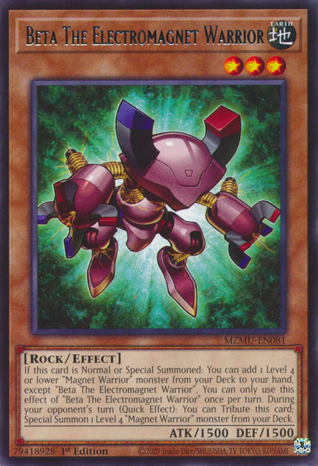 MZMU-EN081 - Beta The Electromagnet Warrior