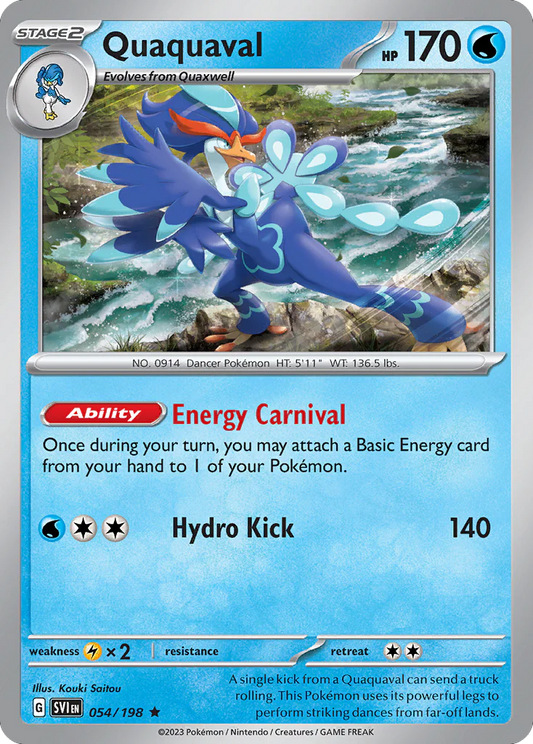 Scarlet & Violet - 054/198 - Quaquaval - Non Holo