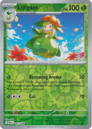 Black Bolt - 007/086 - Lilligant - Reverse Holo