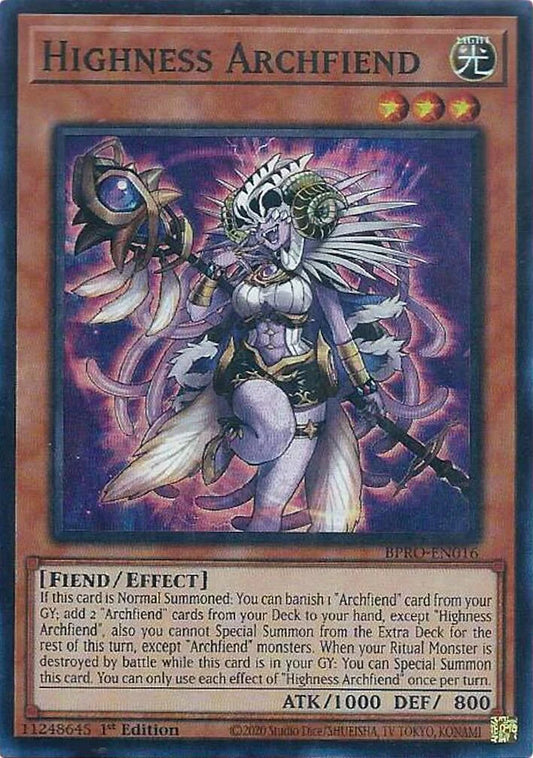 BPRO-EN016 - Highness Archfiend