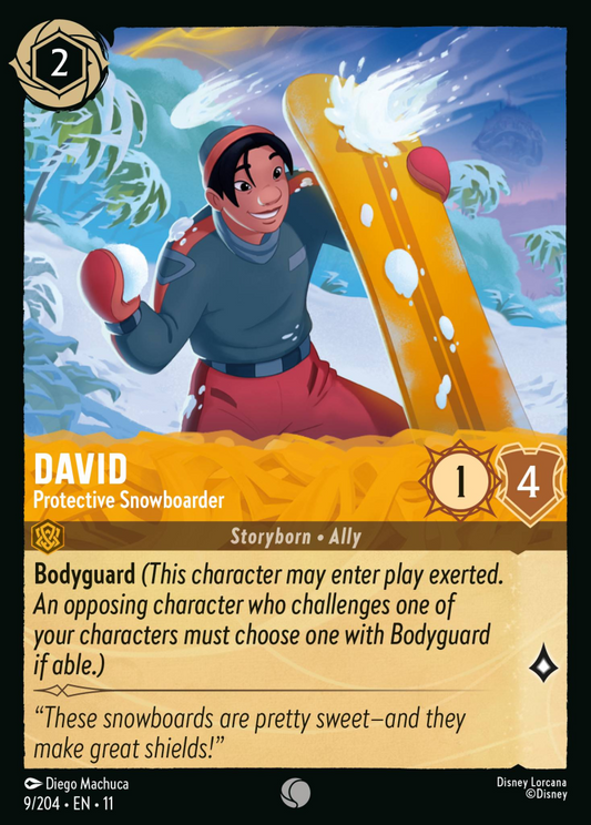 Winterspell - 009/204 - David - Protective Snowboarder