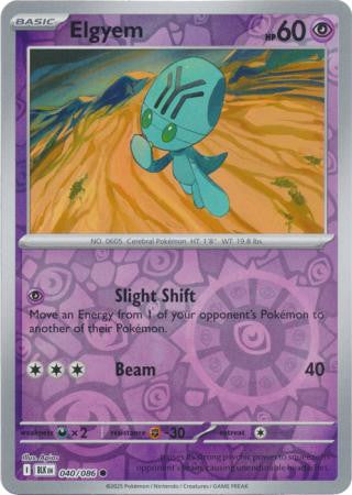 Black Bolt - 040/086 - Elgyem - Reverse Holo