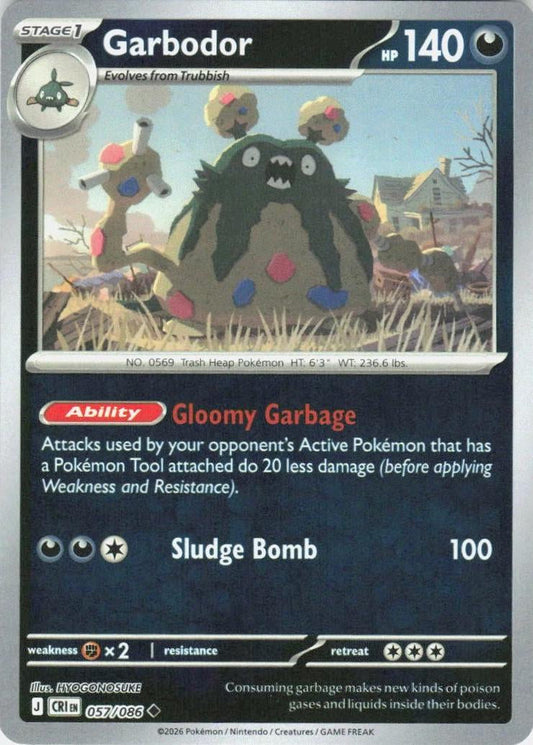 Chaos Rising - 057/086 - Garbodor - Reverse Holo
