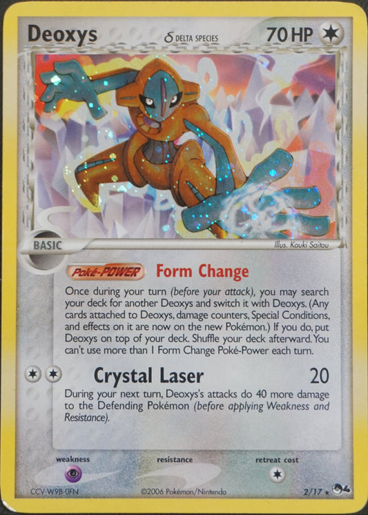 POP Series 4 – 2/17 – Deoxys δ Delta Species - Holo (Light Played)