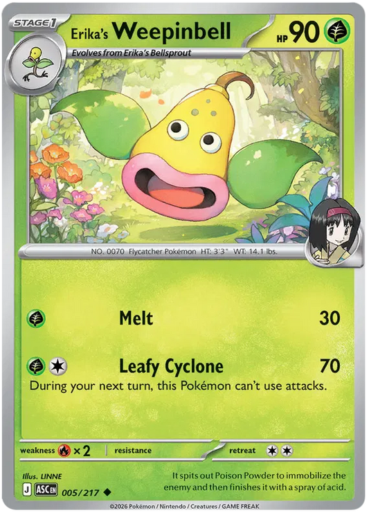 Ascended Heroes - 005/217 - Erika's Weepinbell