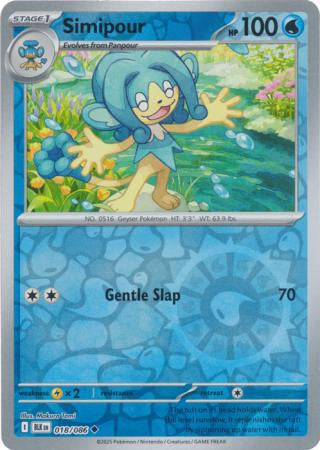 Black Bolt - 018/086 - Simipour - Reverse Holo