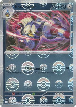 Black Bolt - 060/086 - Escavalier - Poké Ball Reverse Holo