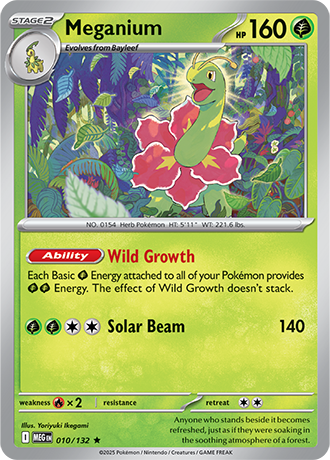 Mega Evolution - 010/132 - Meganium - Holo