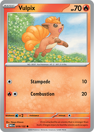 Mega Evolution - 019/132 - Vulpix