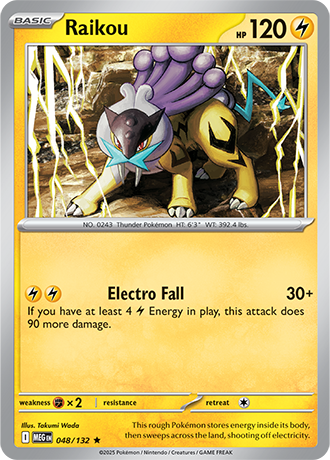 Mega Evolution - 048/132 - Raikou - Holo