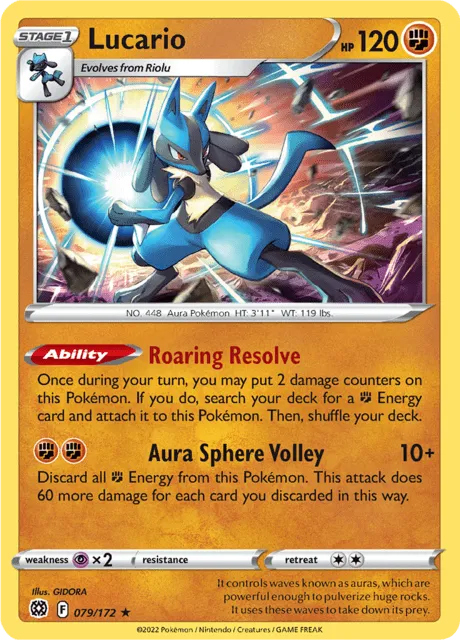 Brilliant Stars - 079/172 - Lucario - Non Holo