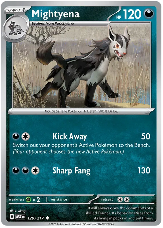 Ascended Heroes - 129/217 - Mightyena