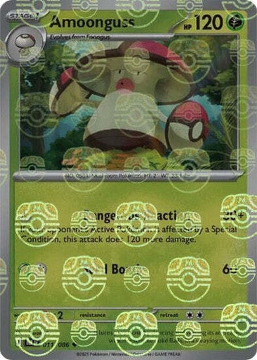 Black Bolt - 011/086 - Amoonguss - Master Ball Reverse Holo