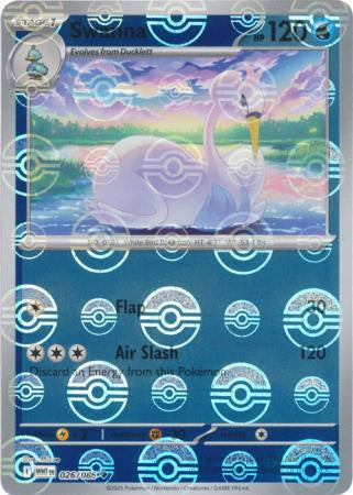 White Flare - 026/086 - Swanna - Poké Ball Reverse Holo