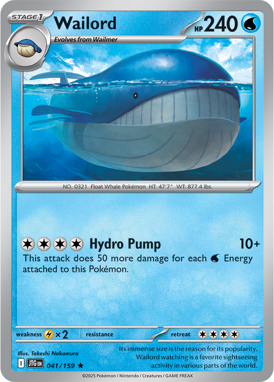 Journey Together - 041/159 - Wailord - Holo