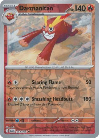 Black Bolt - 014/086 - Darmanitan - Reverse Holo