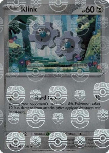 Black Bolt - 061/086 - Klink - Master Ball Reverse Holo