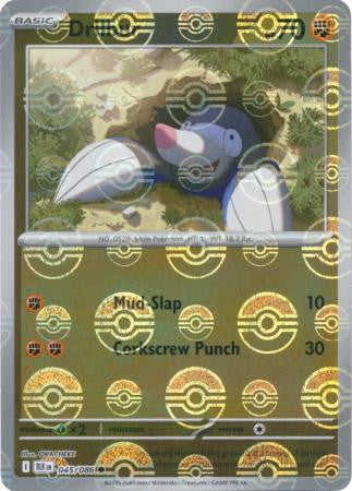 Black Bolt - 045/086 - Drilbur - Poké Ball Reverse Holo
