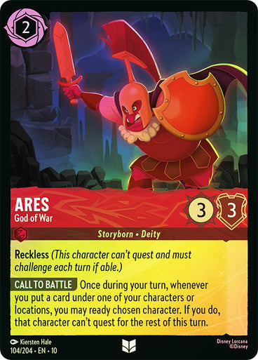 Whispers in the Well - 104/204 - Ares - God of War - Foil