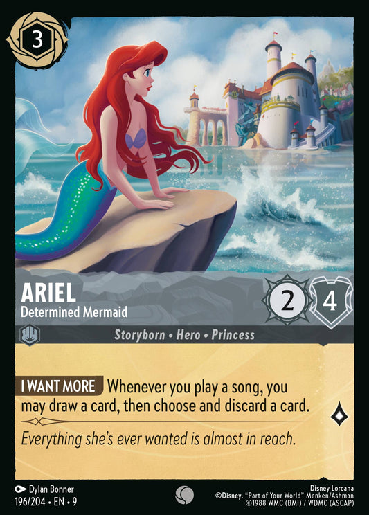 Fabled - 196/204 - Ariel - Determined Mermaid