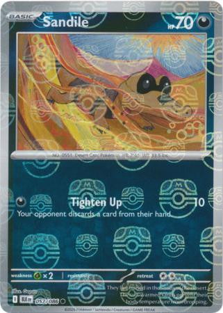 Black Bolt - 057/086 - Sandile - Master Ball Reverse Holo